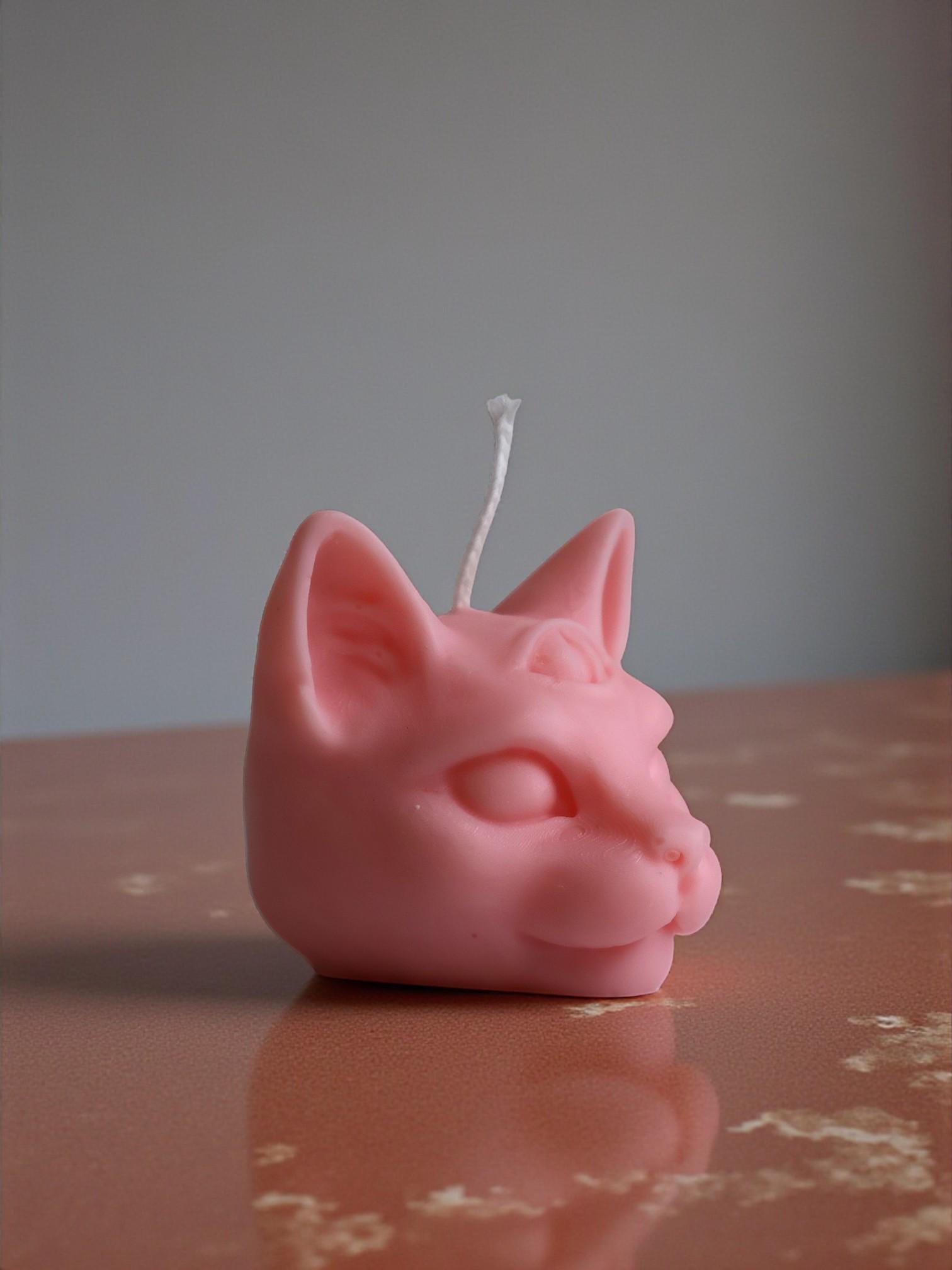 Mystical Cat's head Candle