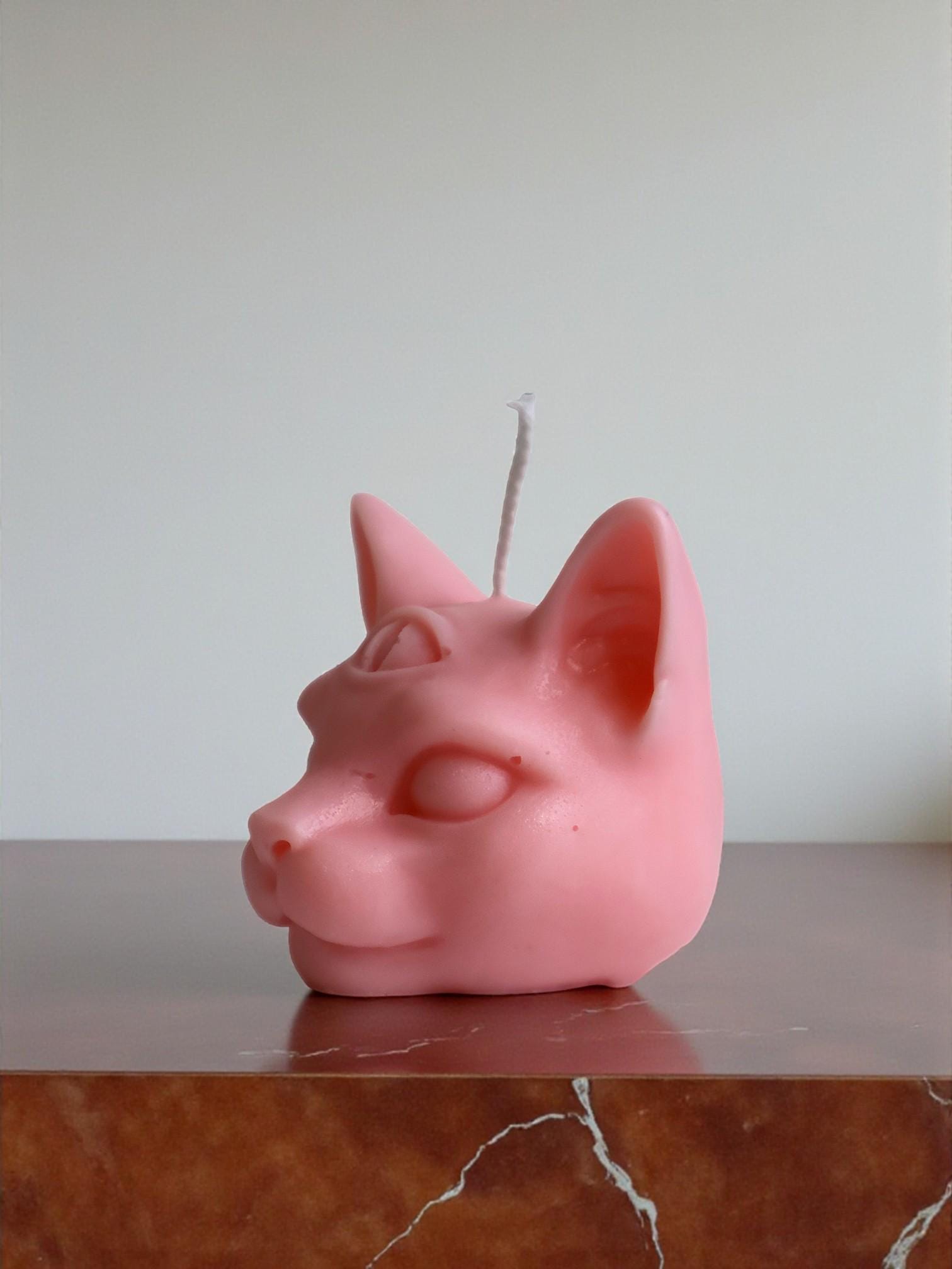 Mystical Cat's head Candle