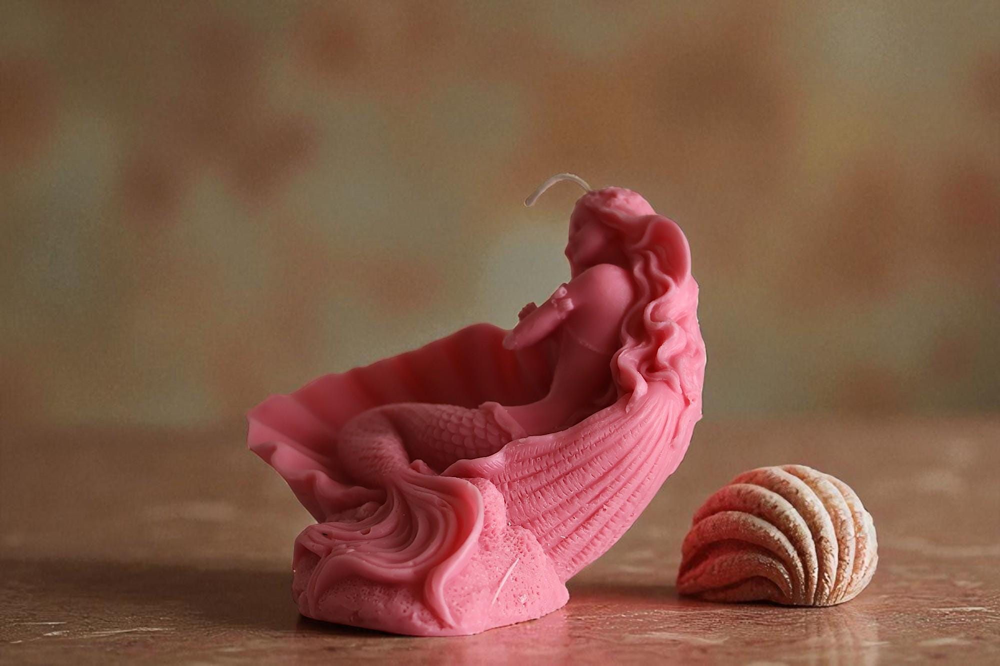 Mermaid Shell Candle