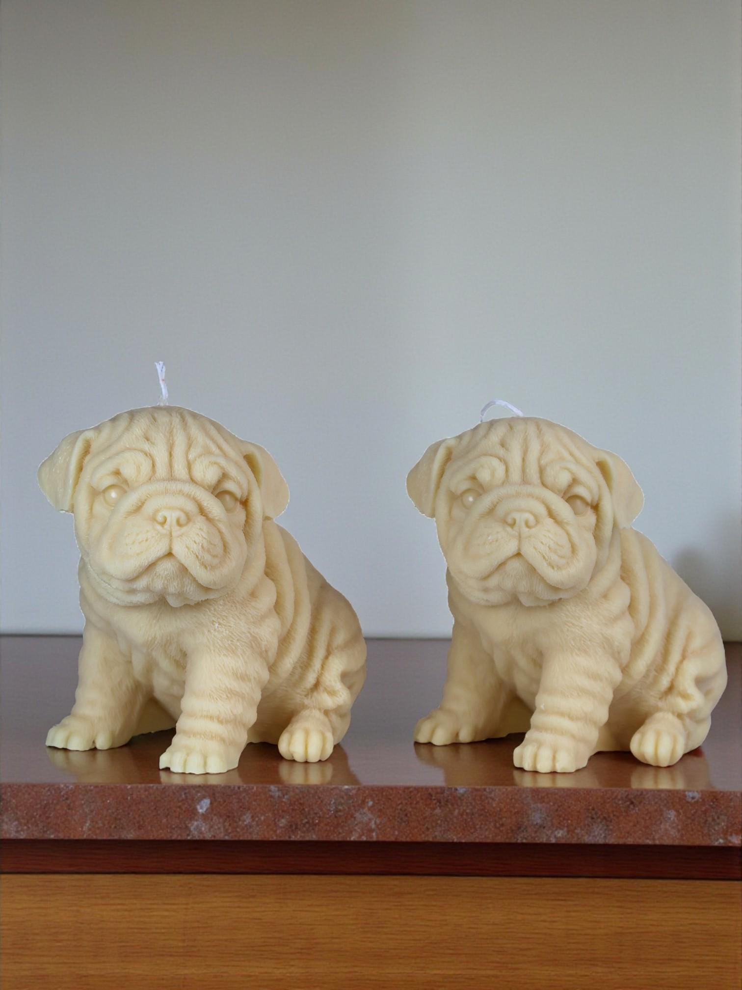 Frenchie Dog Candle 6x6 inches