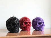 Huge Pattern Skull Candle
