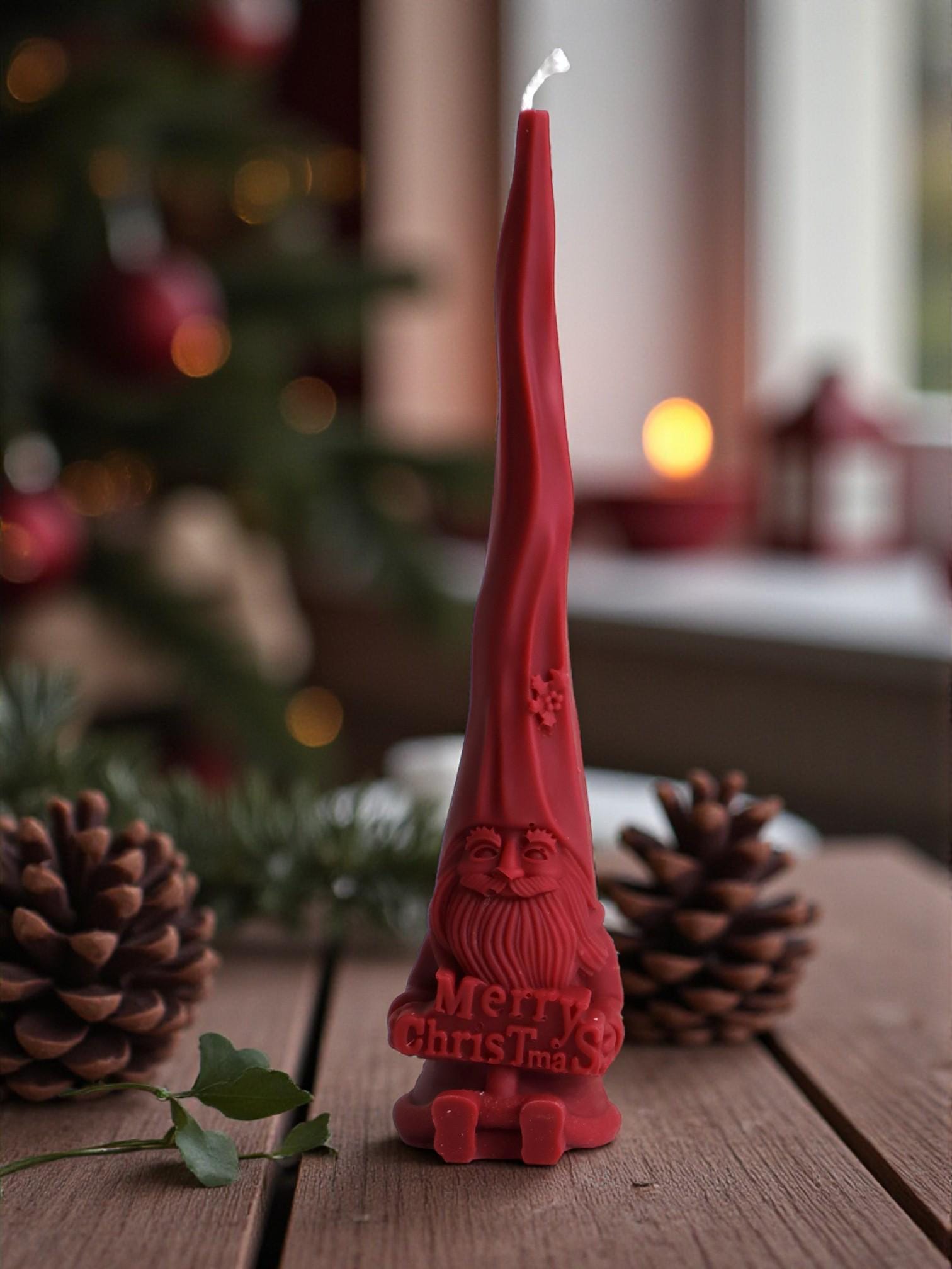 Christmas Gnome Candle