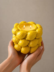 Large Lemon Candle Bowl 6x6 inches 27 fl.oz